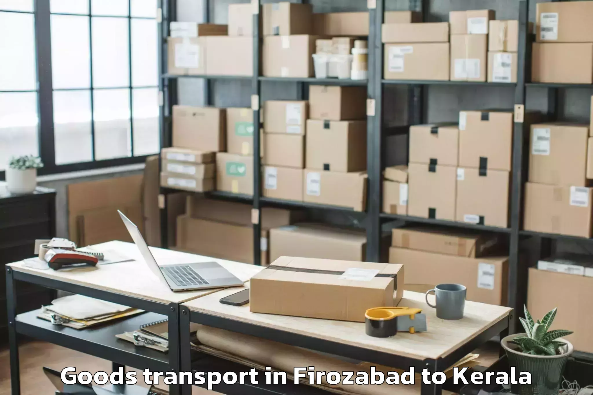 Get Firozabad to Thekkumbhagam Goods Transport